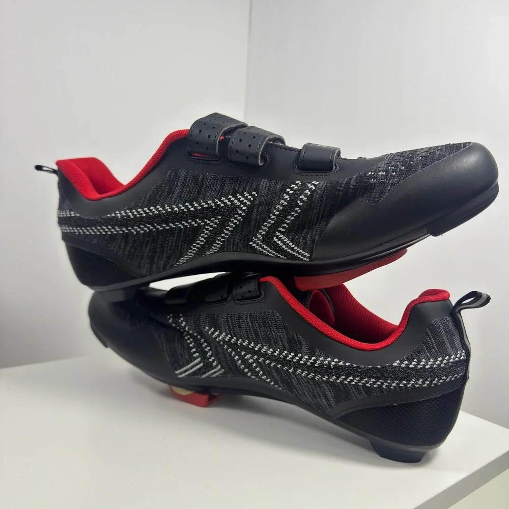 ULTIANT Cycling Shoes Mens 13 Black Red Indoor Delta Cleats EU‎ 47